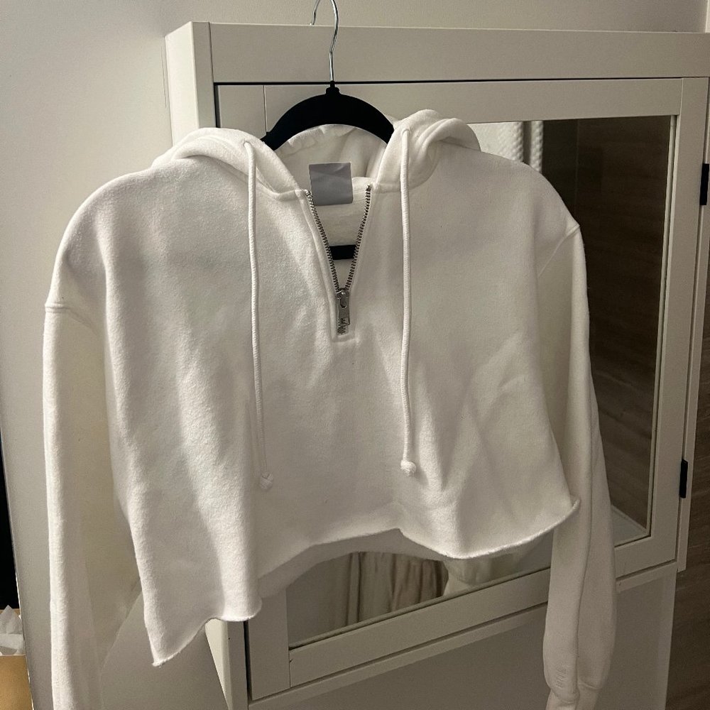 TNA Cozy Fleece Cropped Sweater - Size 1 (XS/S)